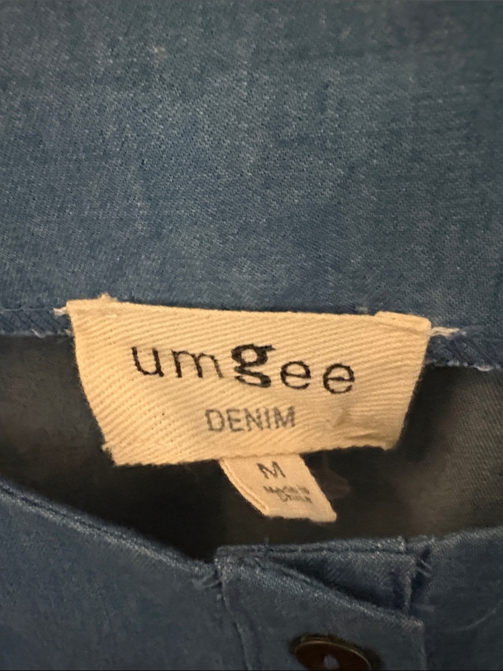 Umgee Denim Dress – Boho Western Cottagecore Cotton Size M Boutique Dry Cleaned! - Picture 2 of 5